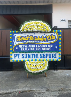 Papan Bunga Duka di Wonodri